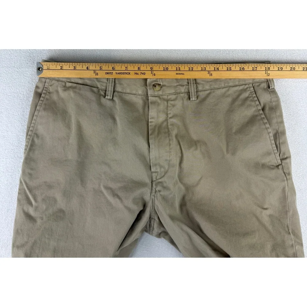 Polo Ralph‎ Lauren Chinos Mens 36x34 Tan Classic Fit Brushed Cotton Twill Pants